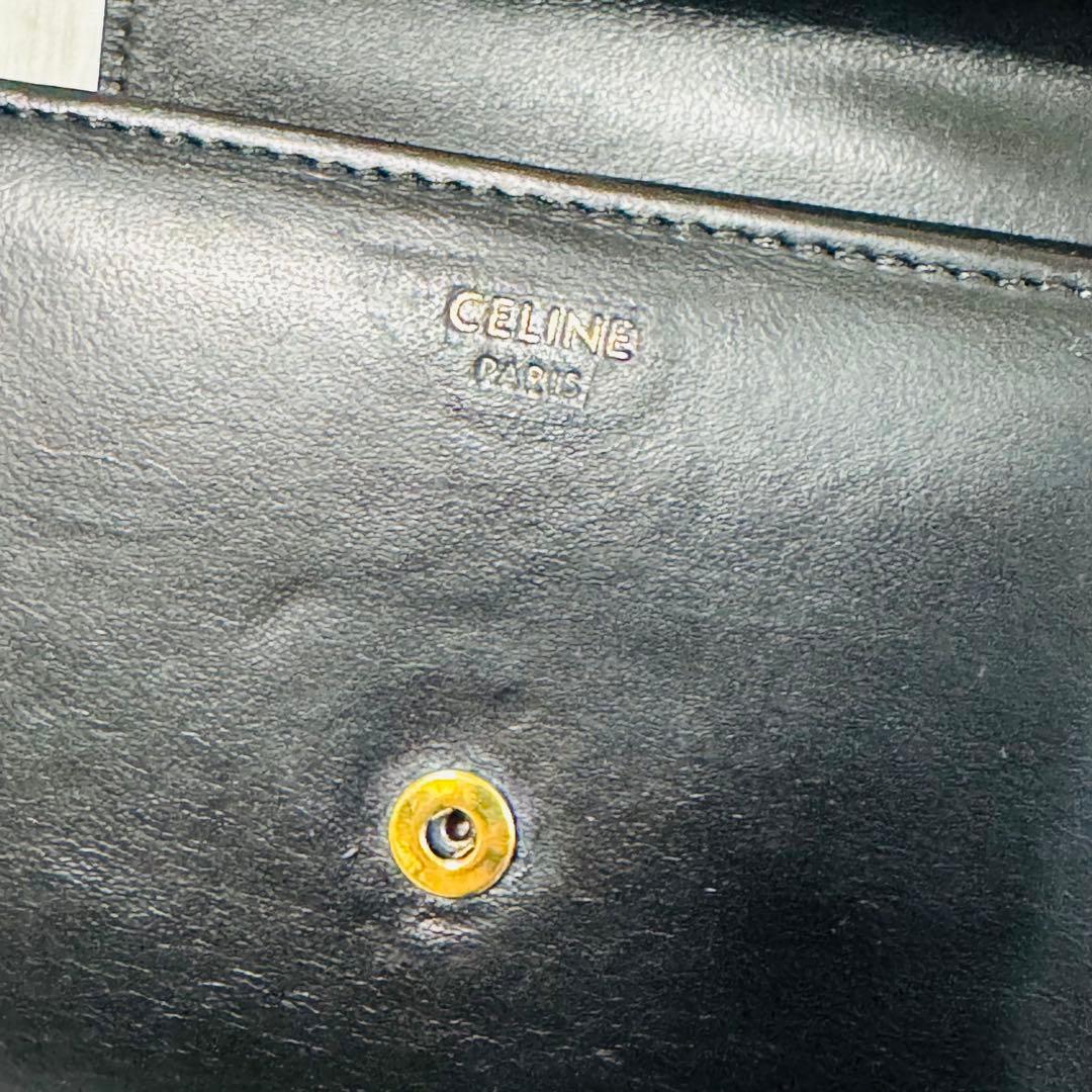 美品⭐CELINE セリーヌ 三つ折り財布 レザー ミニ コンパクト トリオンフ