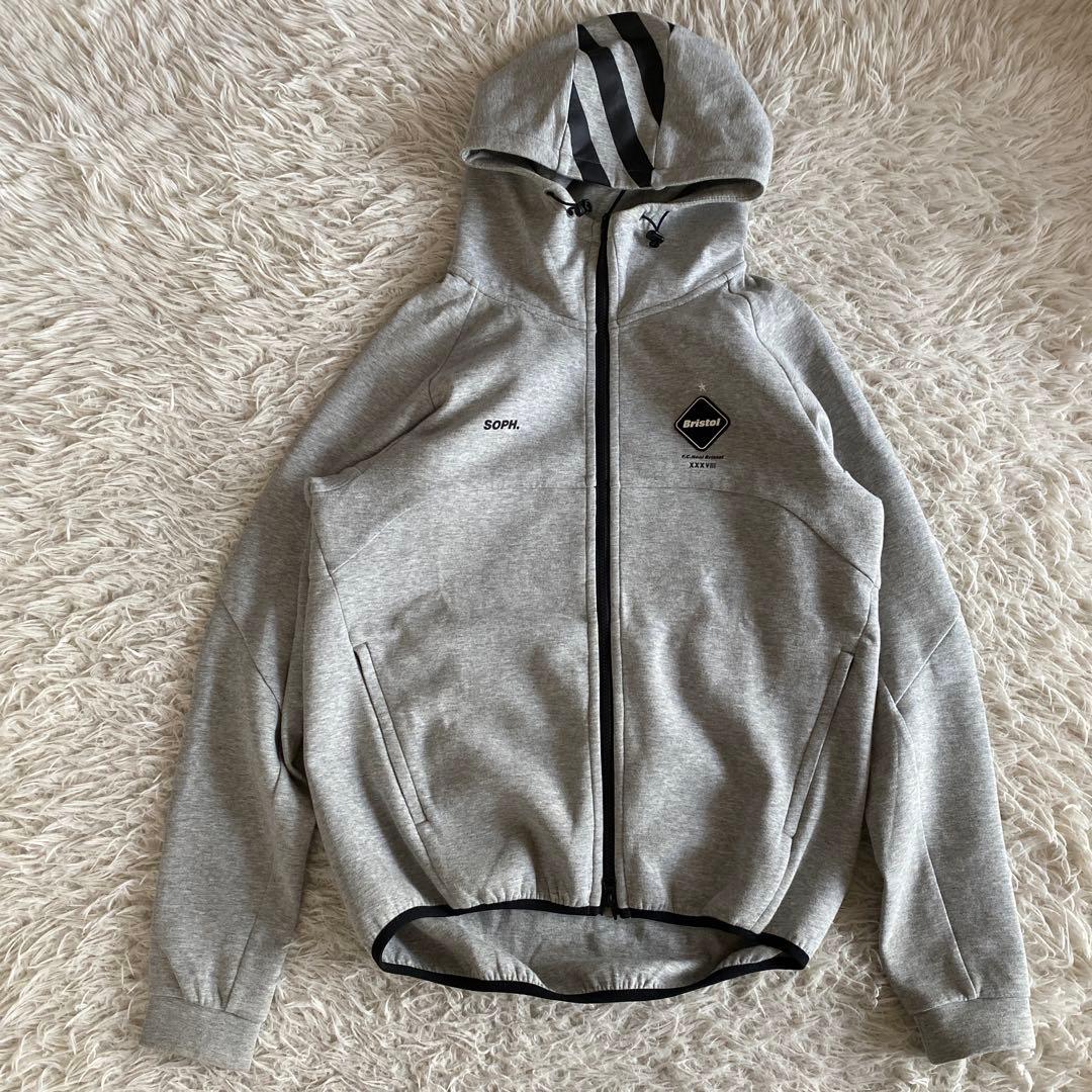 Bristol パーカー　グレー　ジップ　フード付き