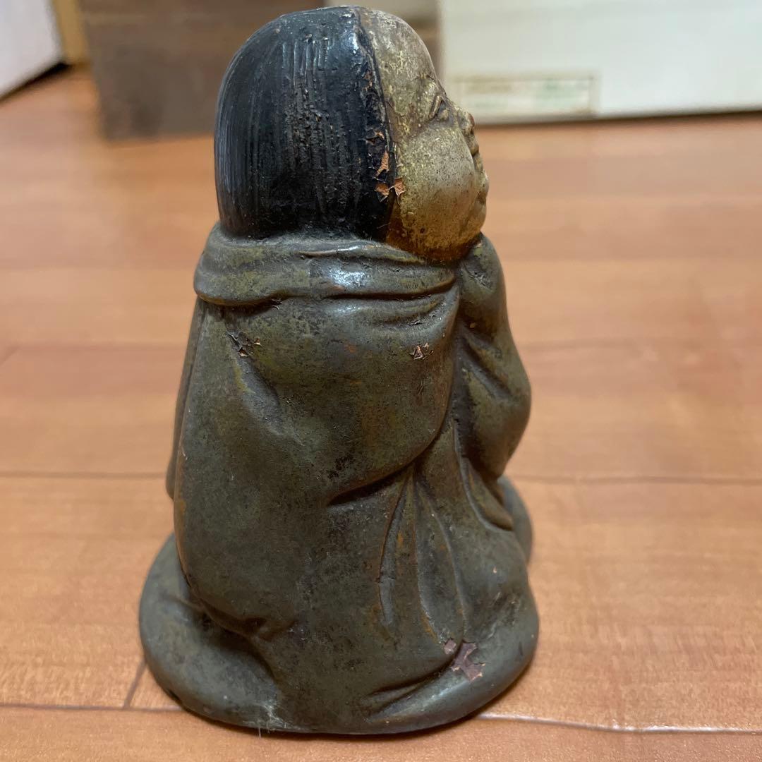 江戸時代末期頃・京焼・枕人形・お多福1-7