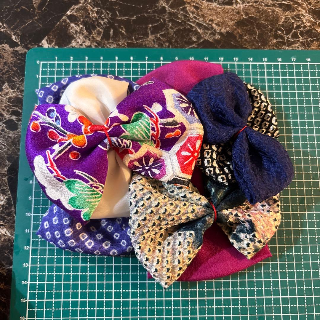 みーさま 4点 髪飾り ヘッドドレス 着物リメイク 七五三 753