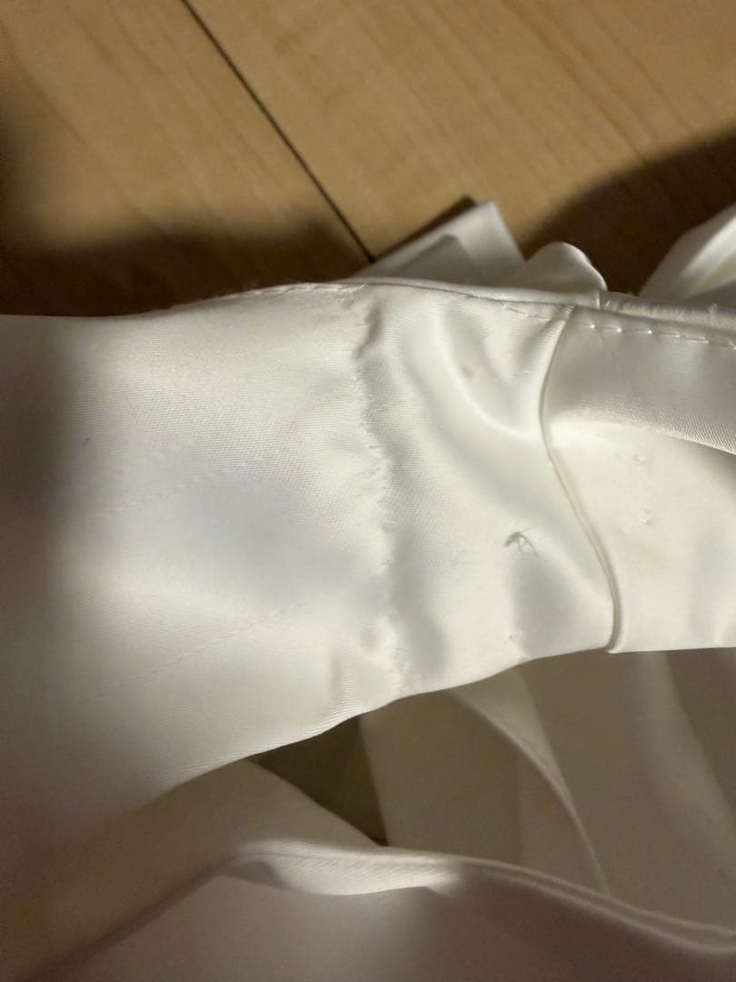 ホワイトワンショルダー　ウェディングドレス　マーメイド　前撮り 二次会