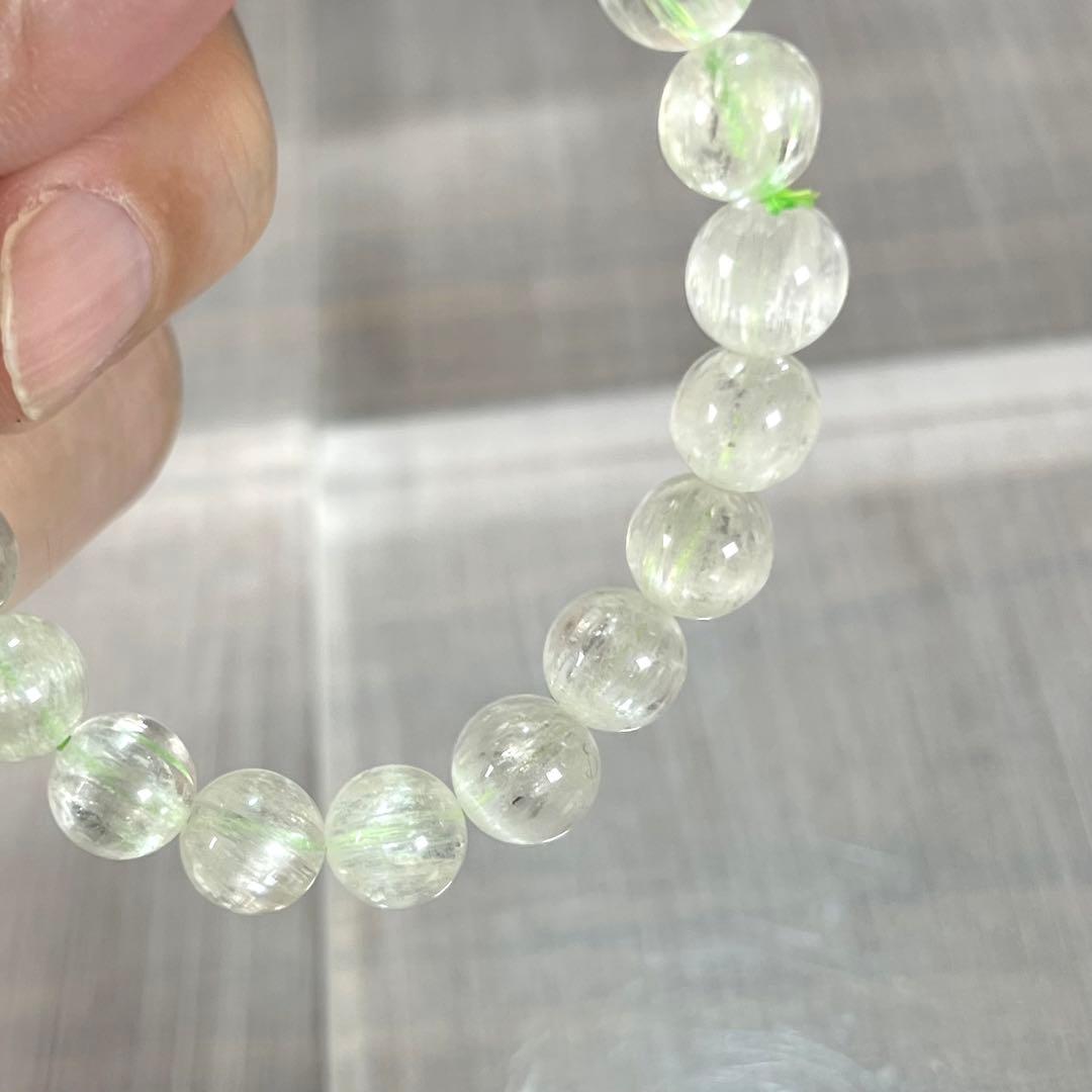 高品質　キャッツアイあり　ヒデナイトブレスレット　クンツァイト　6 スポジュメン