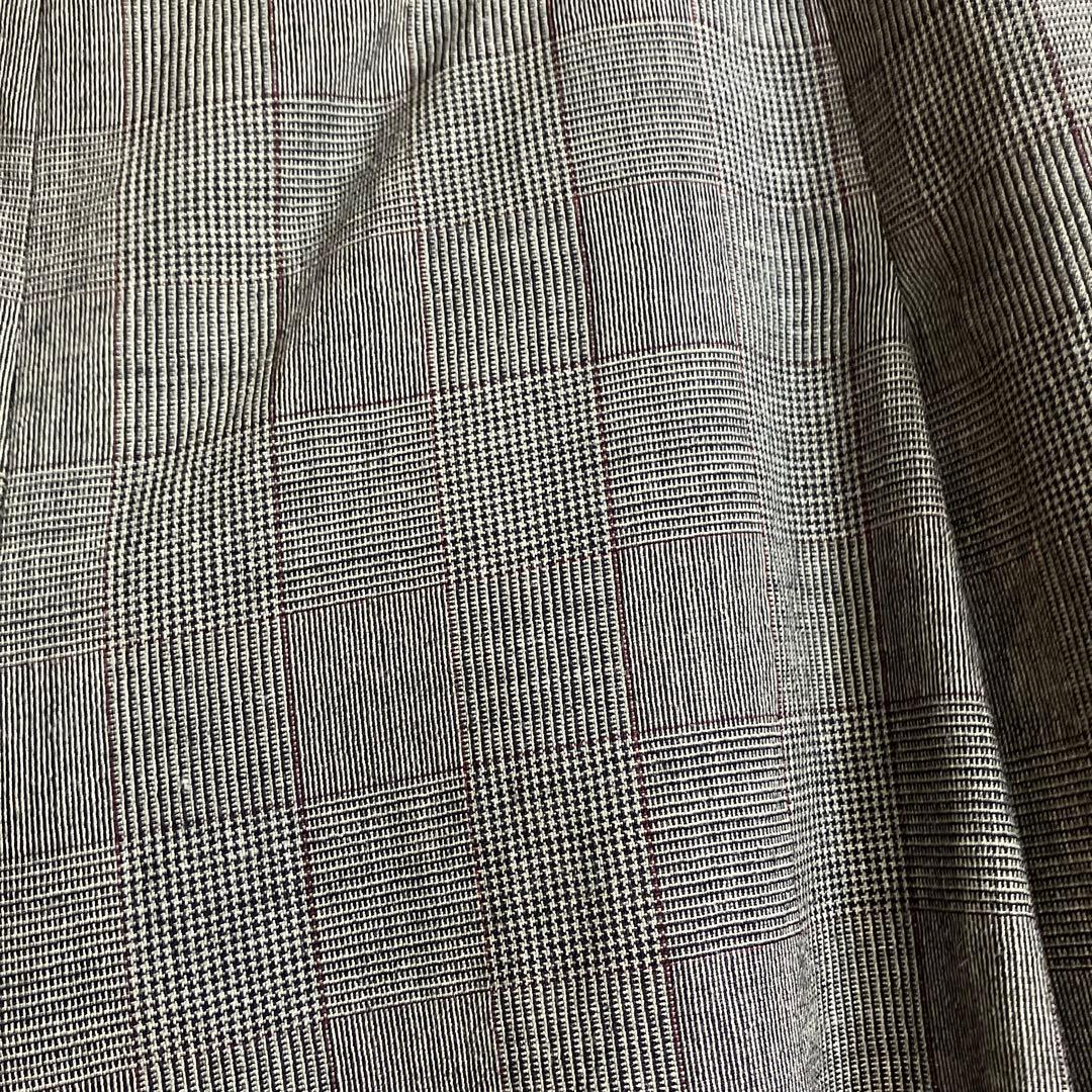 新品、未使用　SCAPＡ　グレンチェックのガウチョパンツ