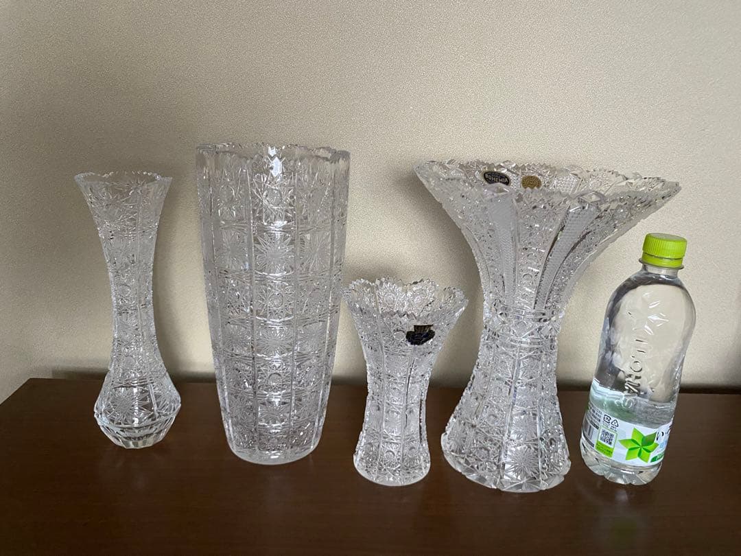 未使用⭐︎ボヘミアンガラス　花瓶