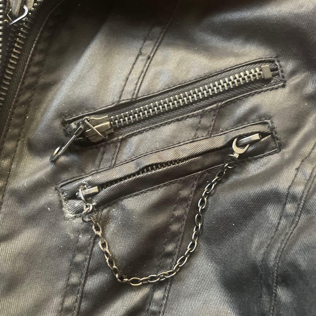 00s FUGA コーティング　ライダース　ジャケット　archive