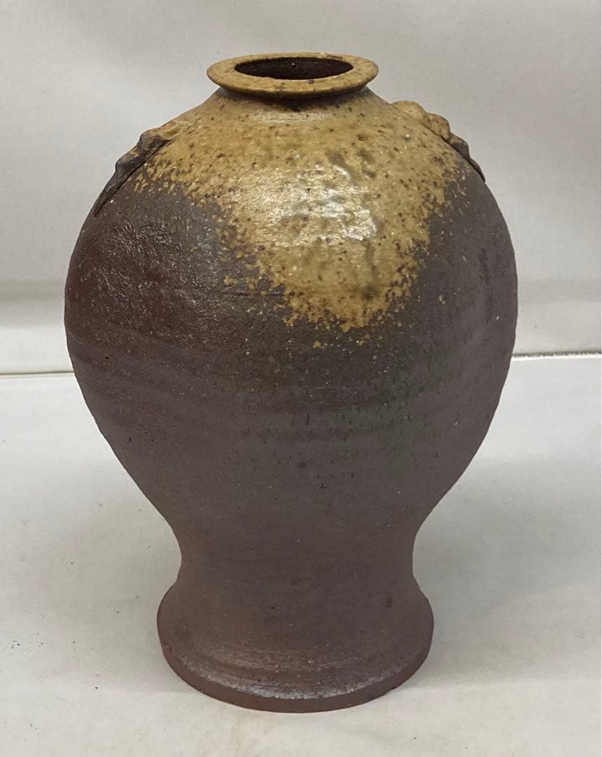 B163b  高橋楽斎作　花入・徳利・玉露茶器　3点セット　共箱　極箱