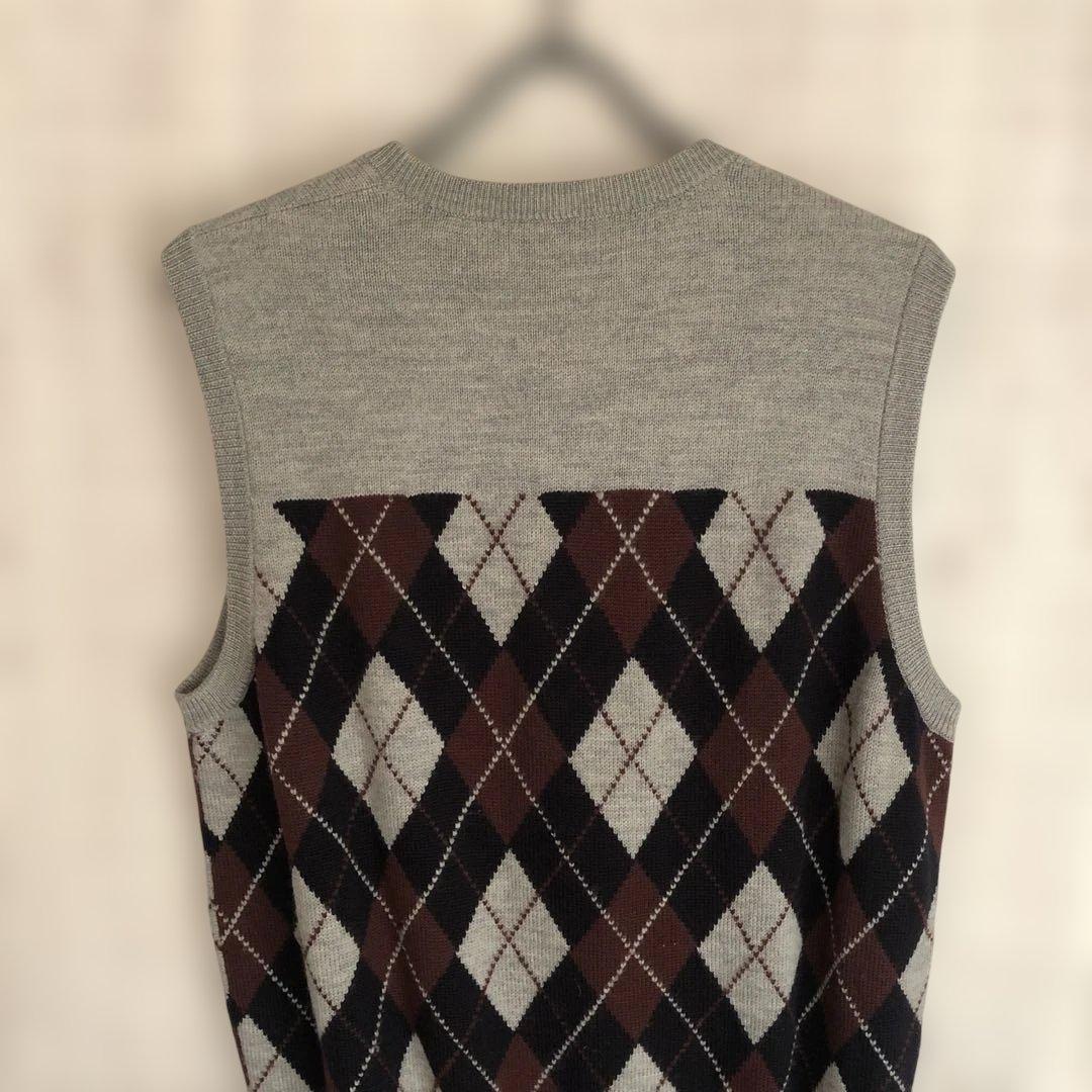 95' 初期　アンダーカバー　スカル期　アーガイル　ニットベスト　ジョニオ着