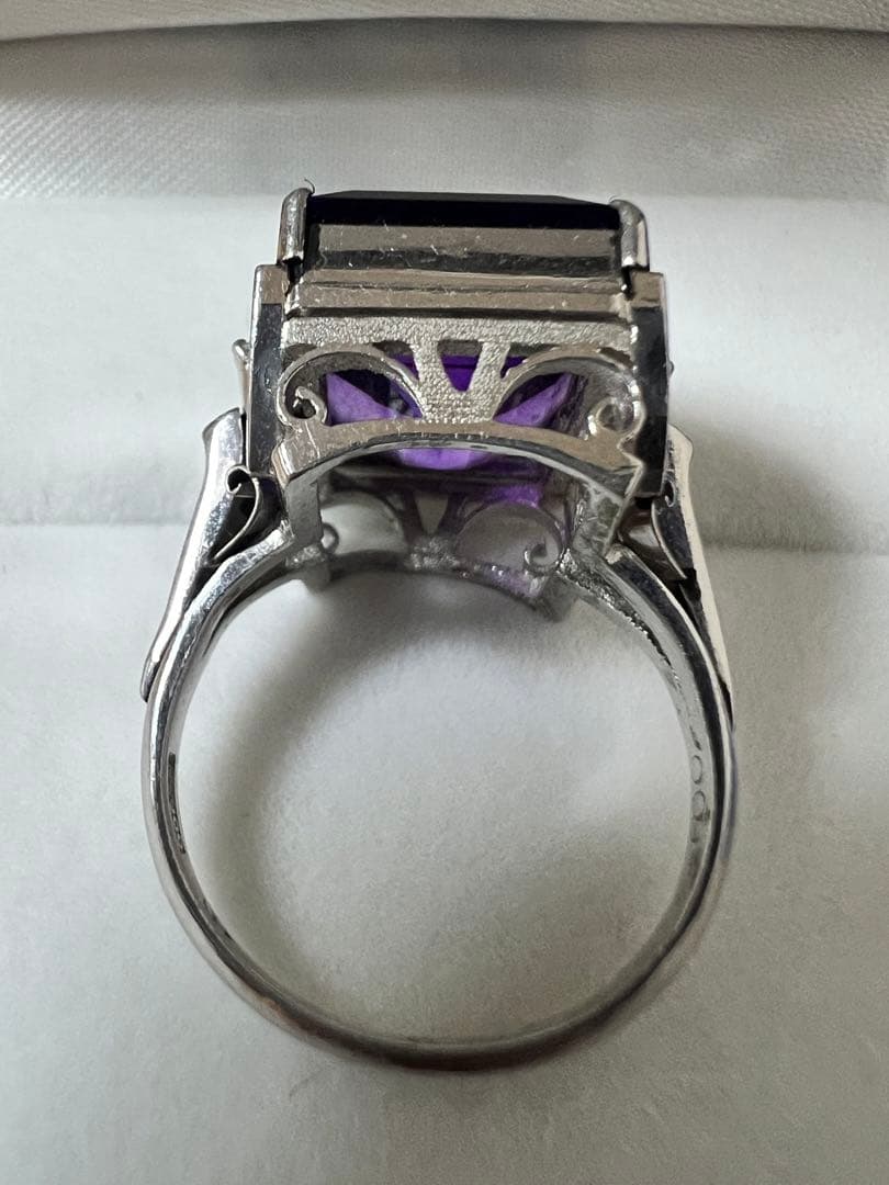 アメジストリング PT900プラチナリング