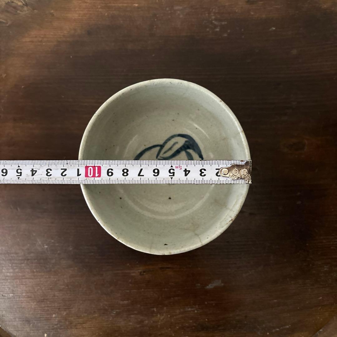 古い染付兎茶碗　うさぎ　ウサギ　骨董　柳宗悦　民藝　青山二郎　白洲正子　検:李朝