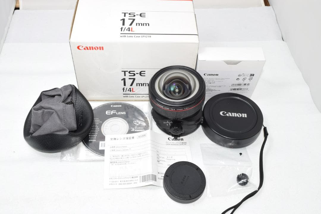 綺麗な展示品☆Canon TS-E 17mm F4L☆EFマウント☆アオリ撮影