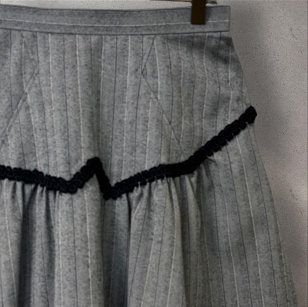 1688【COMME des GARÇONS】フレアスカート ミモレ丈 春秋冬