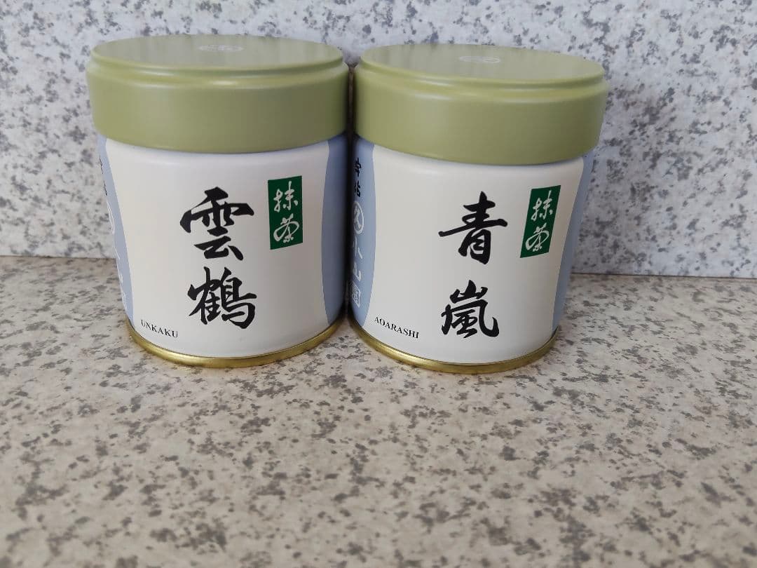 宇治 丸久小山園 抹茶 雲鶴40g缶 青嵐40g缶