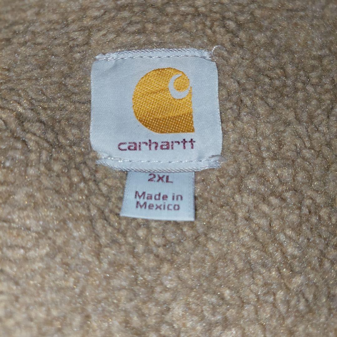 モ*ー様 Carhartt デトロイトジャケット ブラウン メキシコ製 企業ロゴ