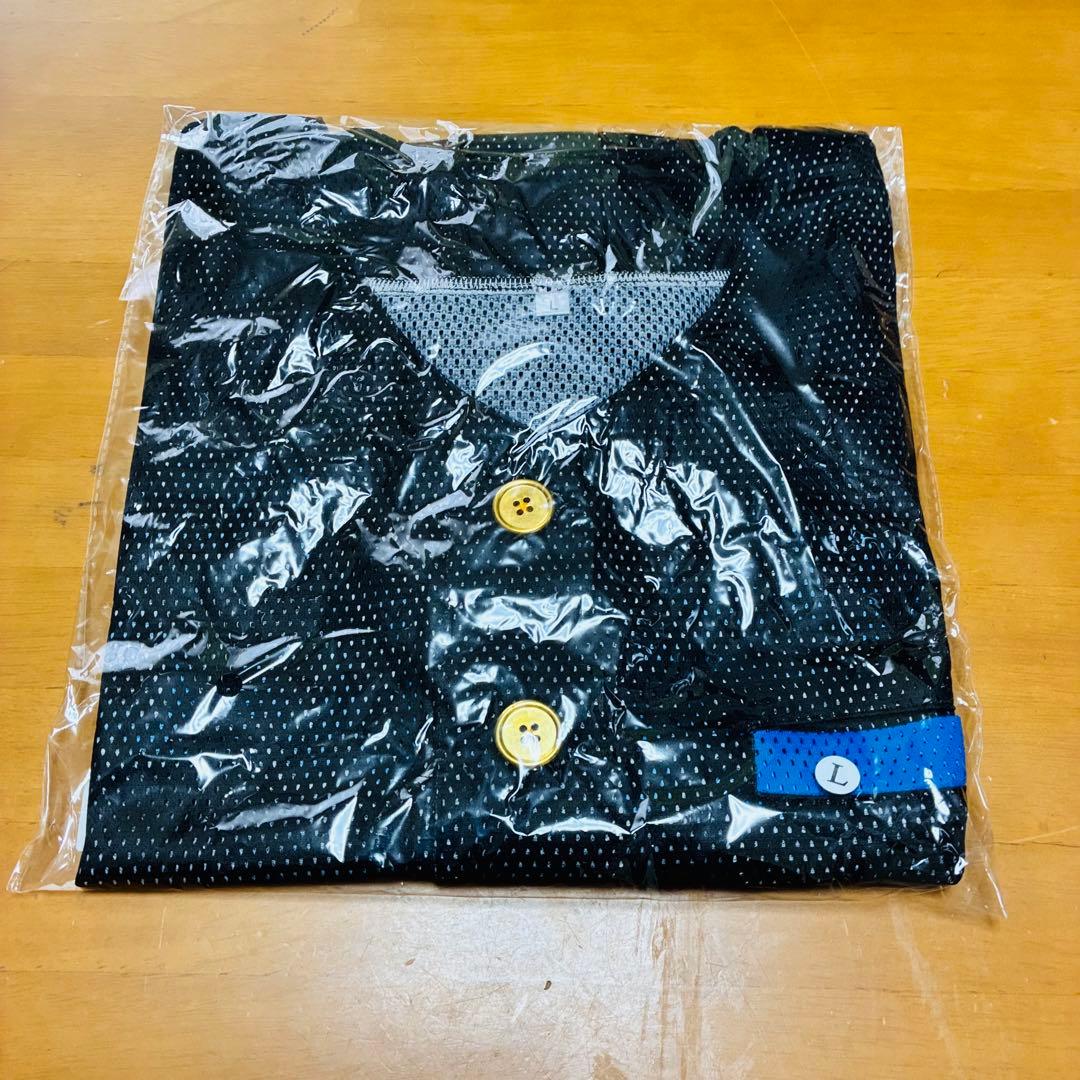 新品未使用　氣志團 公式 ベースボールシャツ 4番・ピッチャー・おまえ　L 水色