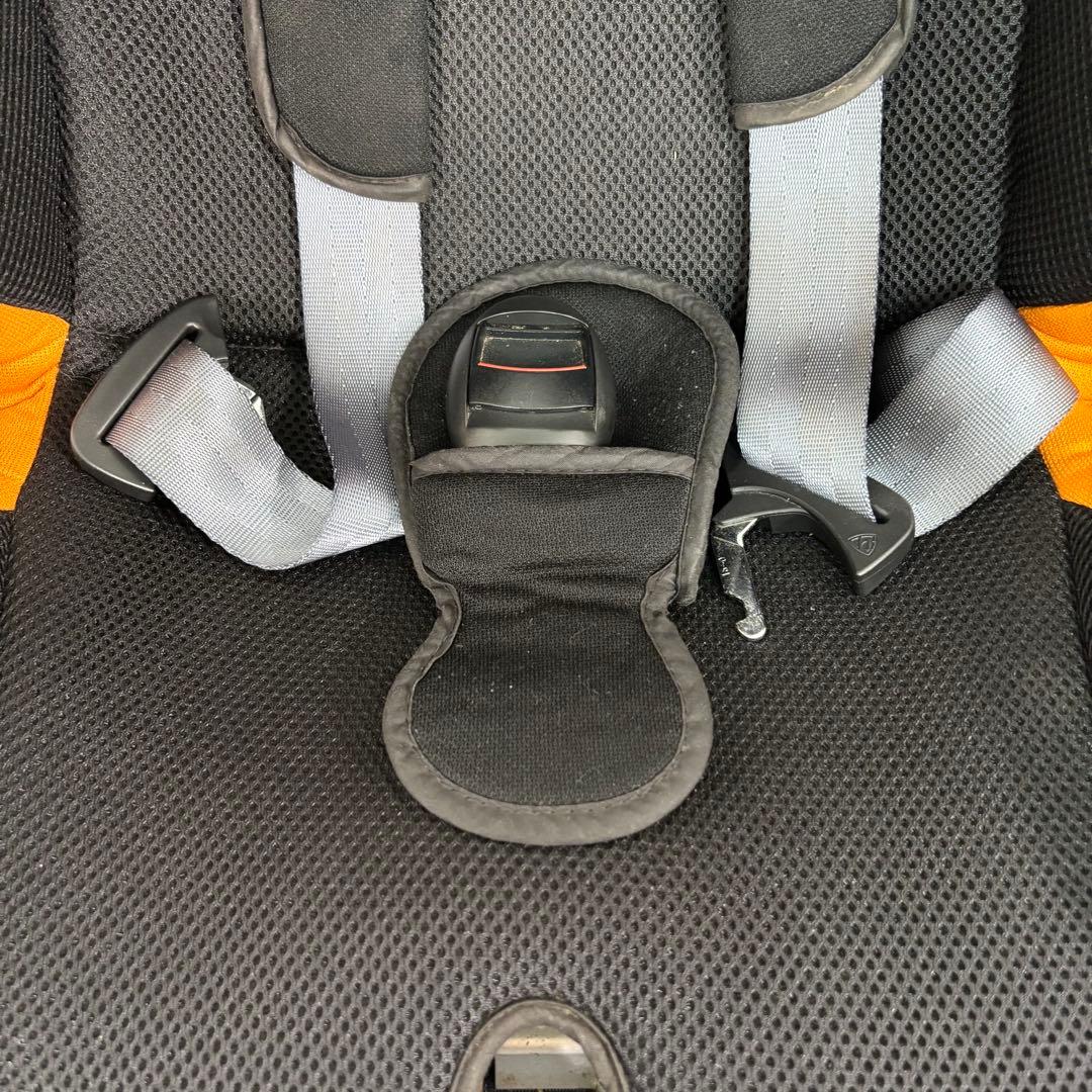 美品　リーマン　ジュニアシート　キッズシート　オレンジ　チャイルドシート