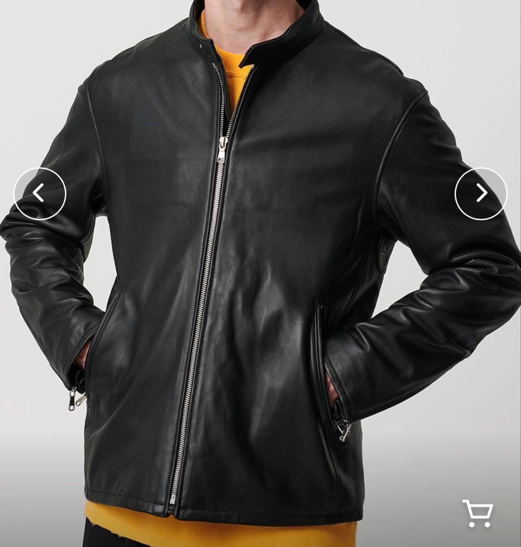 割引特価！BEAUTY&YOUTH ブラックM シングルライダースジャケット