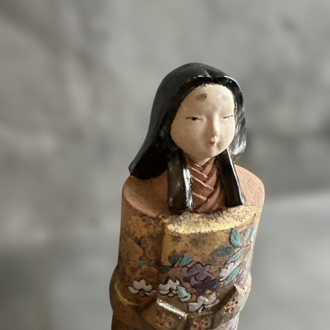 最終お値下げ❣️素晴らしい　立ち雛　圭子　陶器