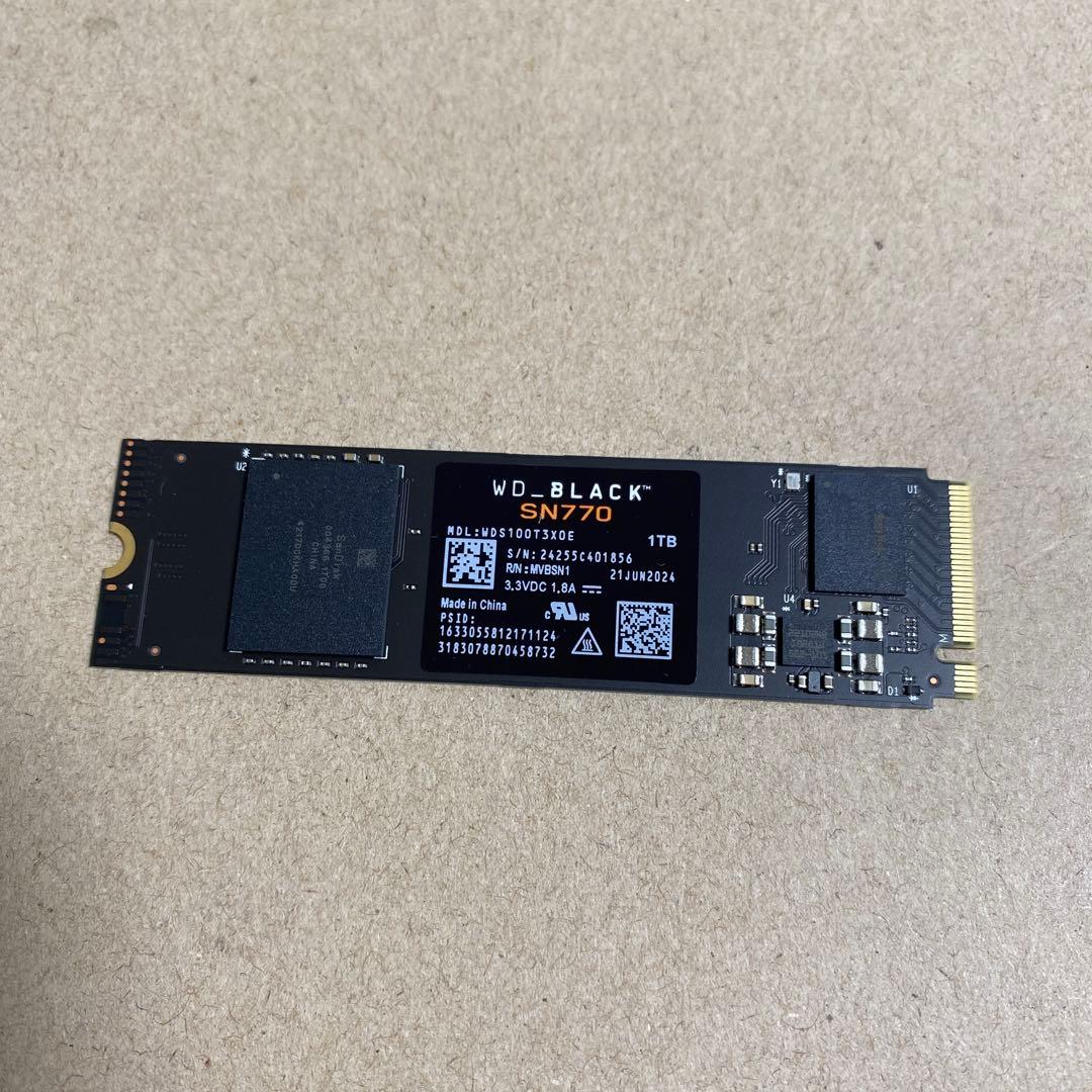 ウエスタンデジタル　内蔵SSD 1TB WD Black SN770