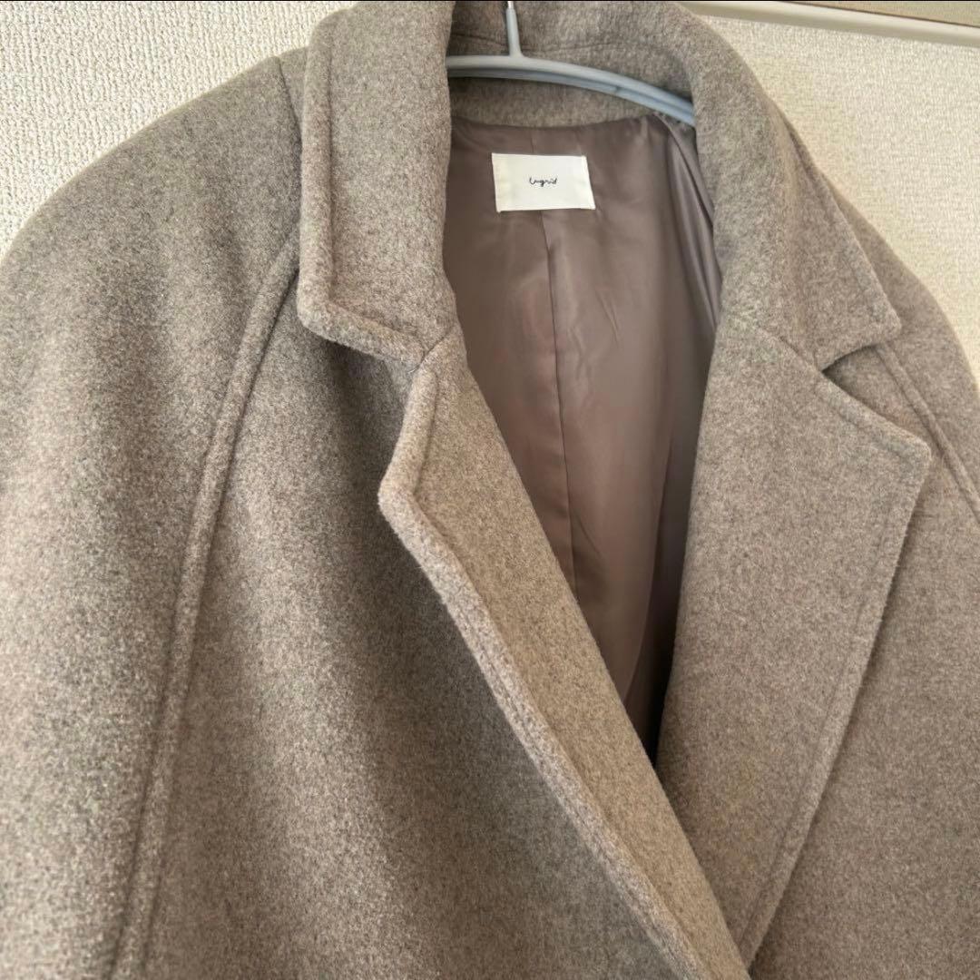 未使用/ルーズシルエットチェスターコート/ungrid/グレー