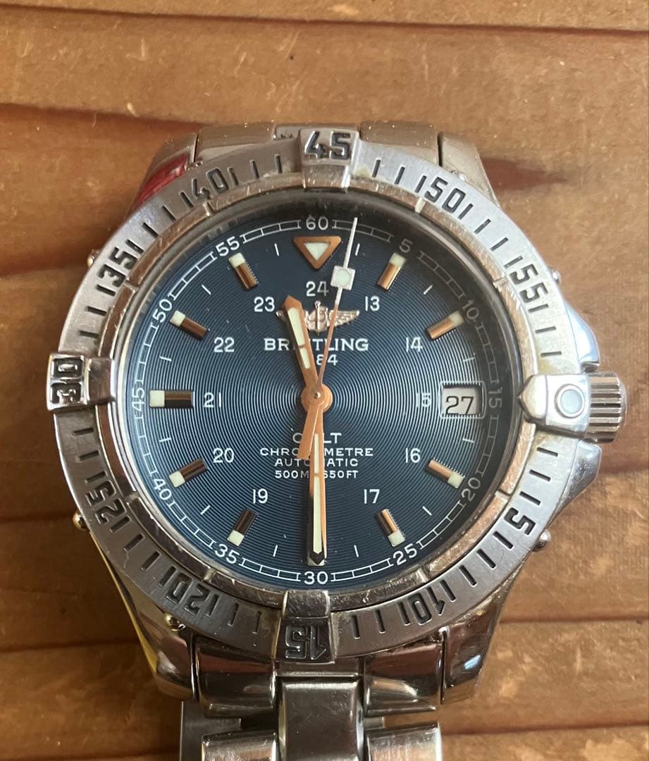 BREITLING COLT CHRONOMAT 自動巻き時計　リューズ修理必要
