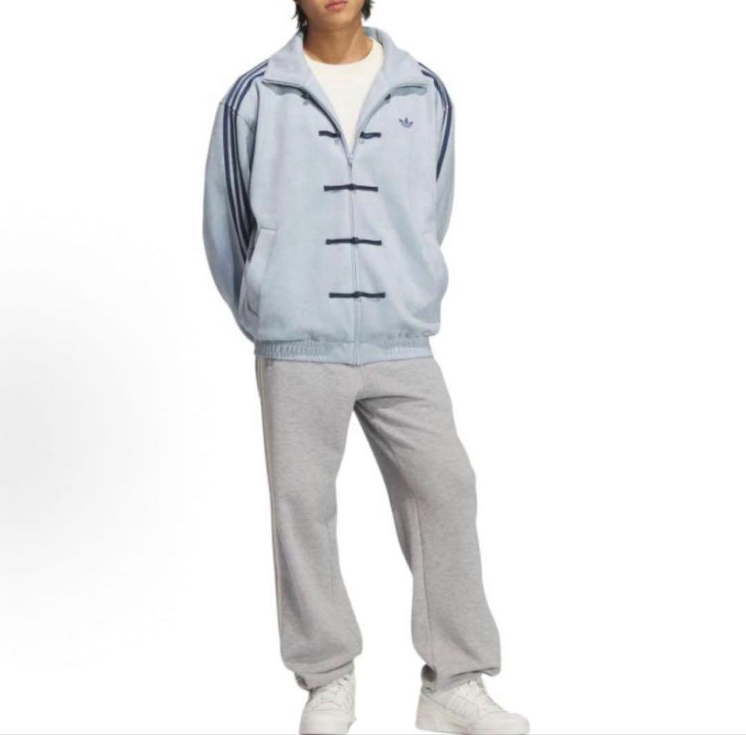 海外限定S Adidas CTT ジャケット ライトブルー KT3846