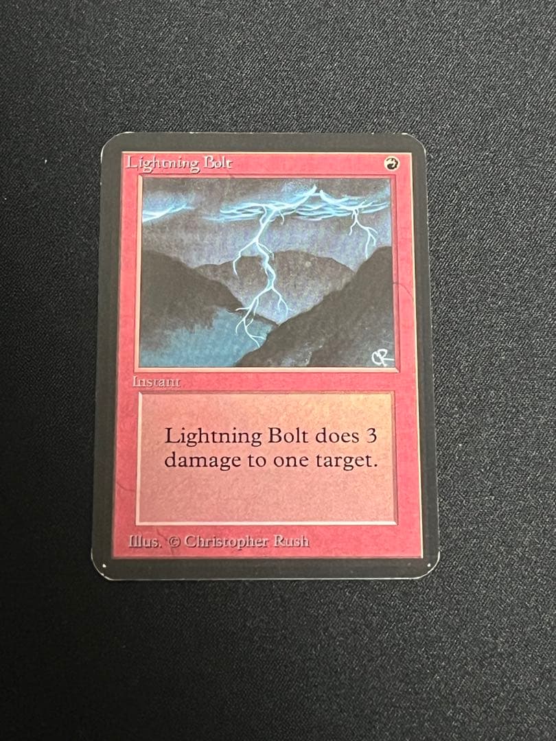 MTG Lightning bolt 稲妻 alpha α