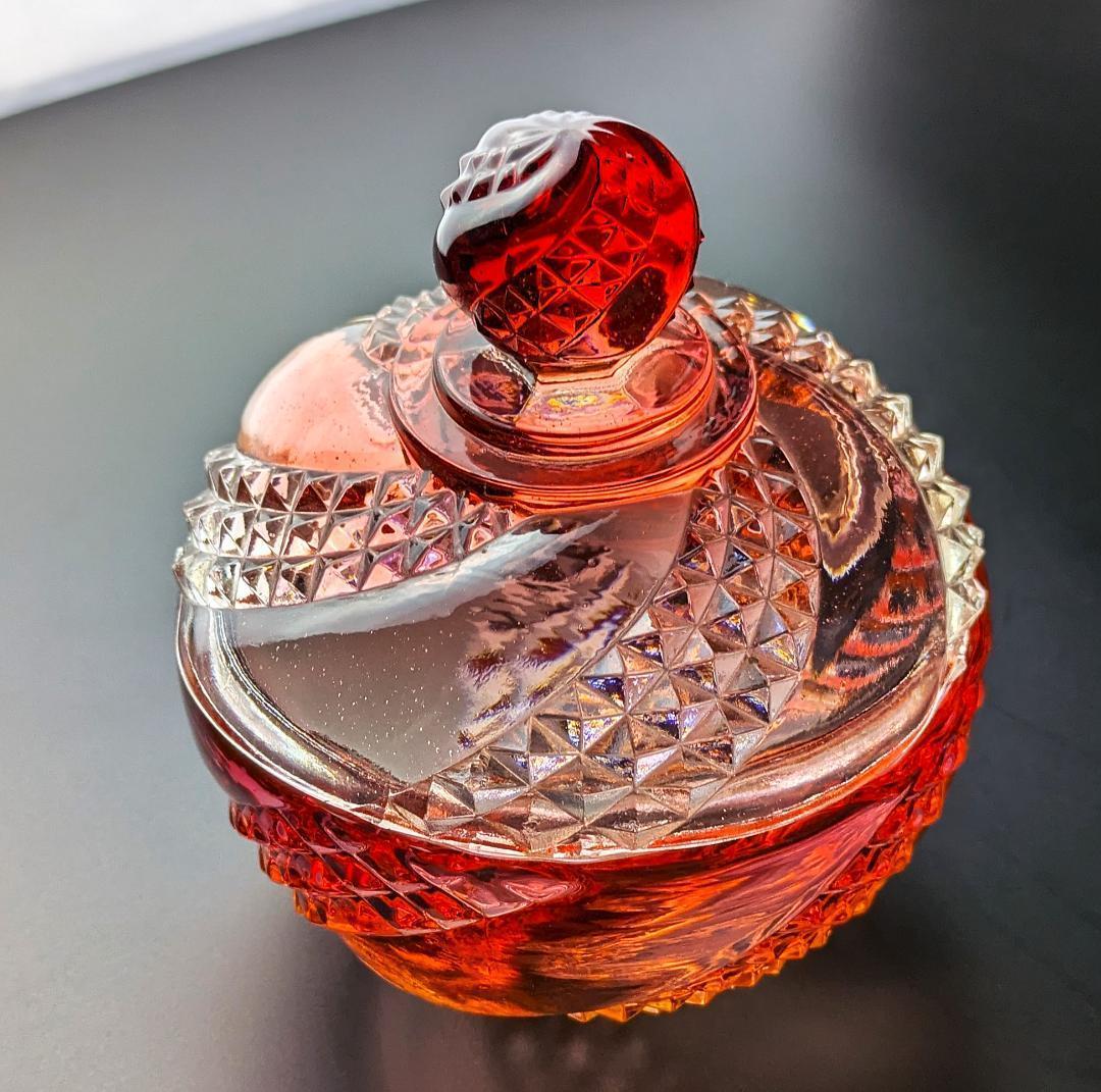 丸く可愛いボンボニエール★バカラ セルポンティーヌ レッド 赤 12㎝ 1920