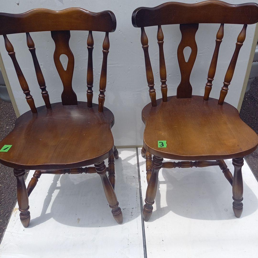 キツツキ　飛騨産業　ダイニングチェア2脚セット