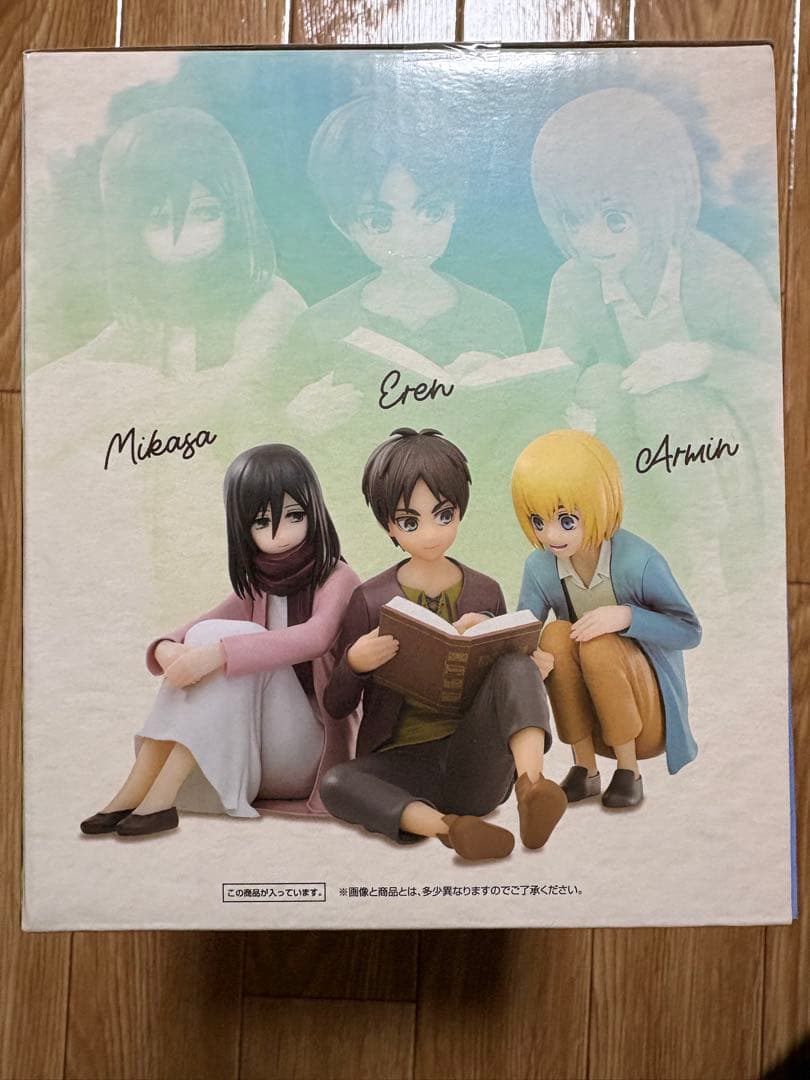 進撃の巨人　一番くじ　地鳴らし　A賞　エレン&ミカサ&アルミン　未開封品