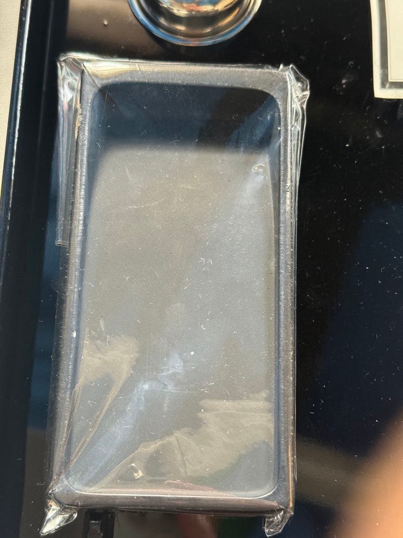 漆塗装　天然木　硯箱　蒔絵付御所車　伝統工芸品