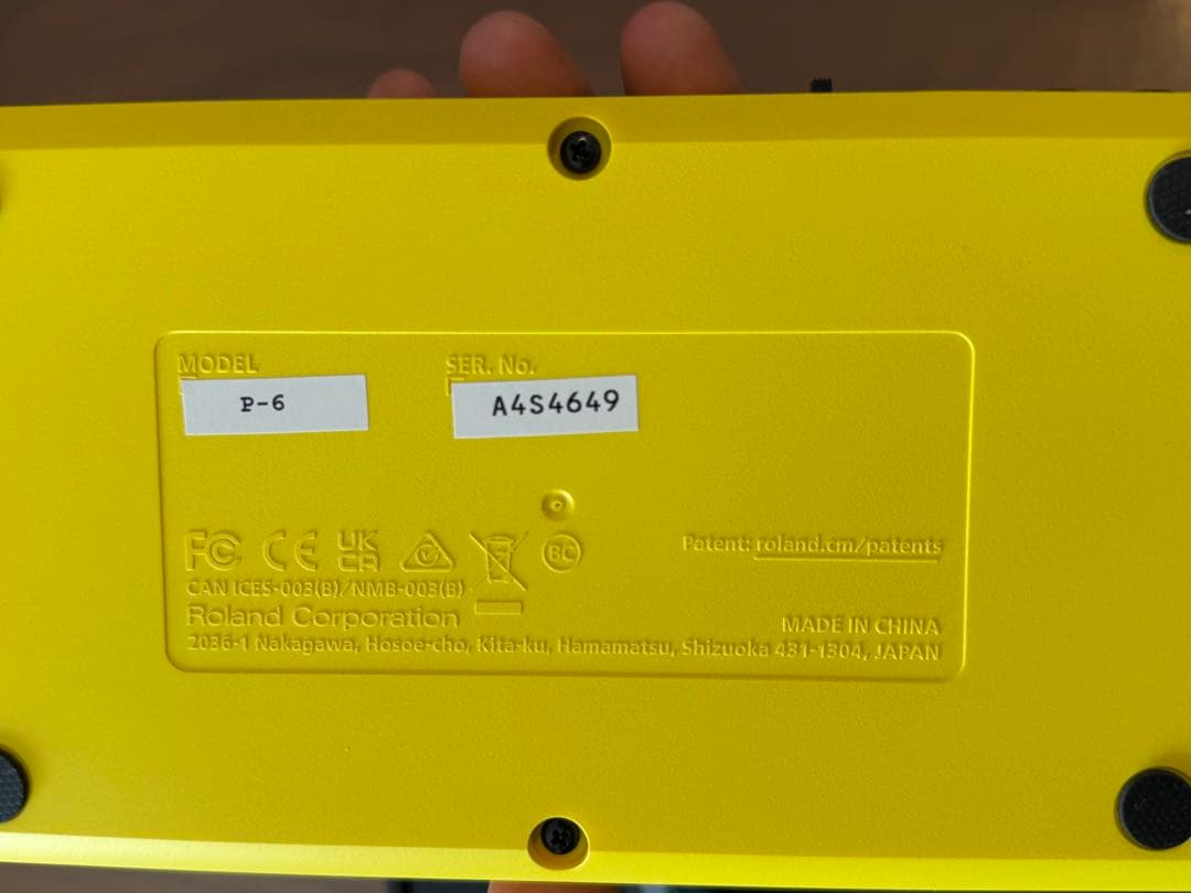 DJ機材 Roland AIRA Compact P-6 CREATIVE SAMPLER