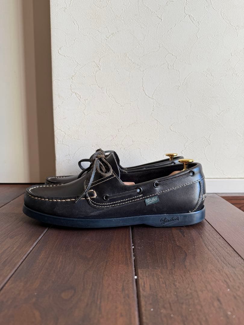 パラブーツ バース ブラック UK6 シューツリー付き