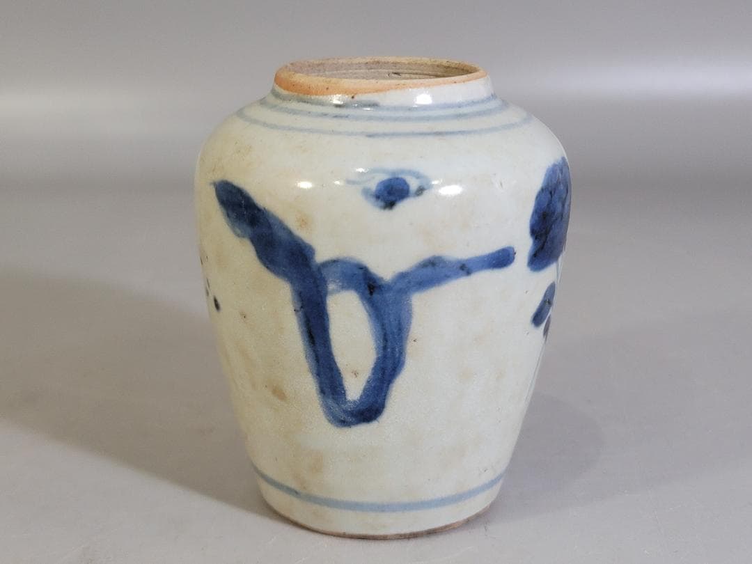 古美術 中国 古染付 茶入 茶道具伝来