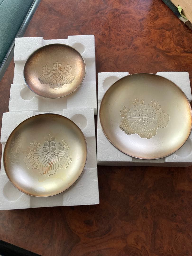 純銀盃 約398g (3個.1000刻印有) 内閣総理大臣