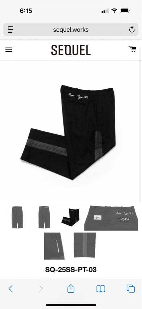 SEQUEL TYPE-XF SQ-25SS-PT-03 シークエル 藤原ヒロシ