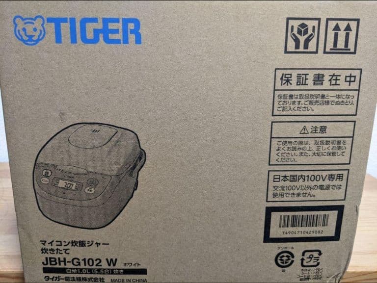 TIGERタイガー〈炊きたて〉マイコン炊飯ジャー　JBH-G102 5.5合炊き