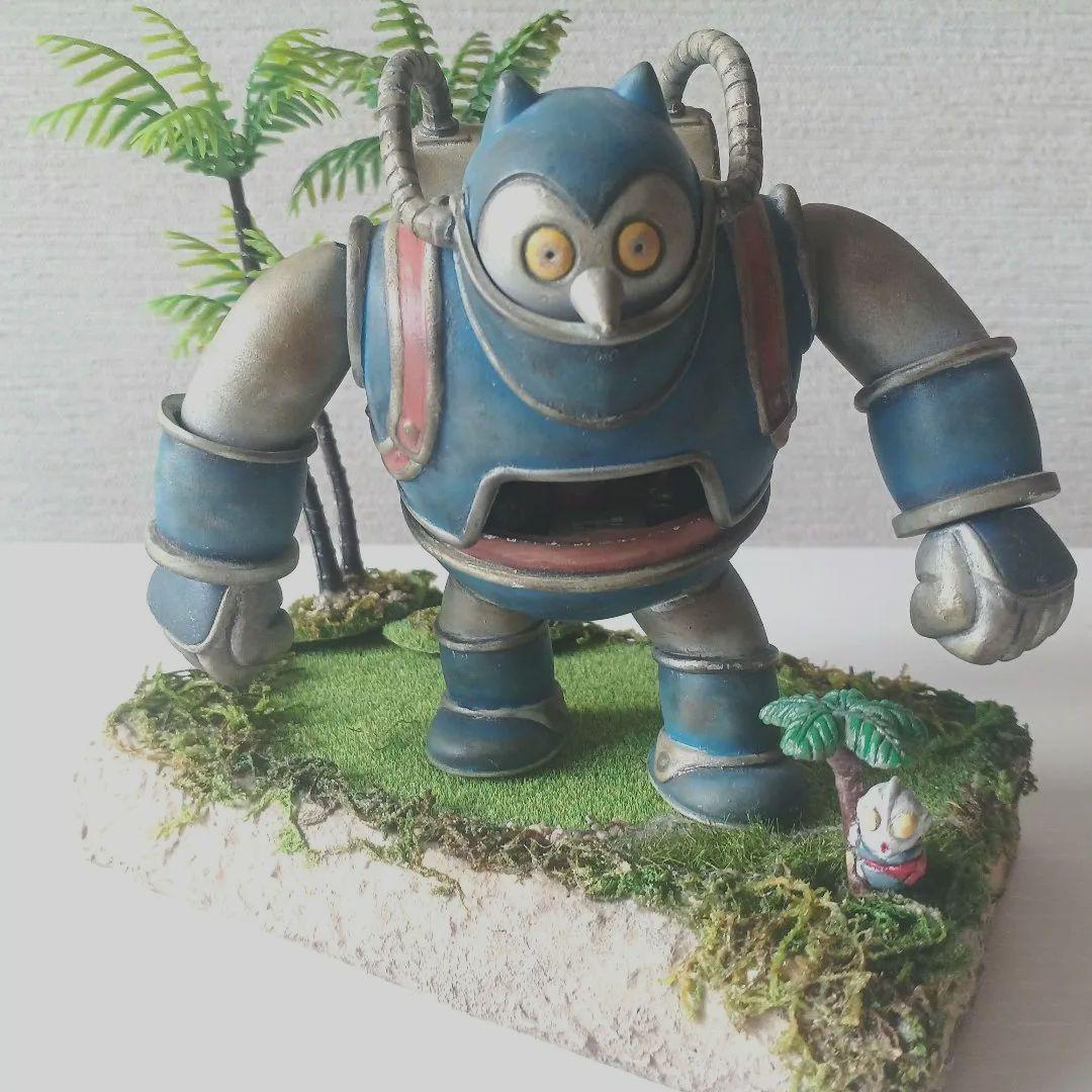 【バンダイプラモデル】Dr.スランプアラレちゃんキャラメルマン１号ジオラマ完成品