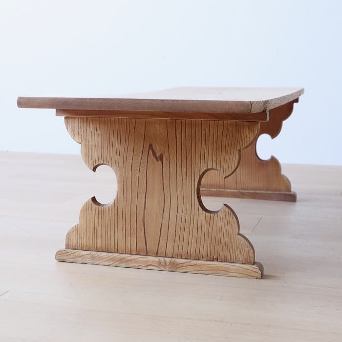 アンティーク ケヤキ 書机 無垢材 文机 ローテーブル 古家具