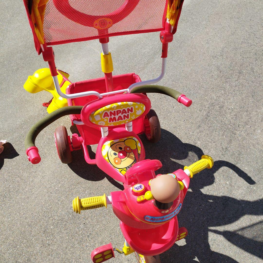 アンパンマン 三輪車 　サンシェード付