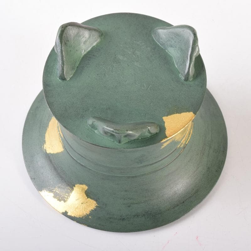 平安　秦蔵六造　塗金銅　塗金銅香炉　「瑞雲」　M　7105