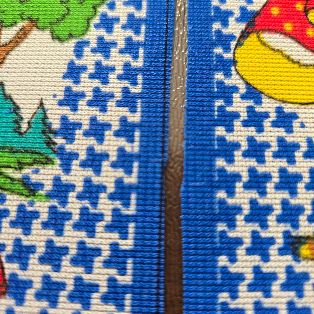 キャンディキャンディ　のれん　青系　2枚セット　昭和レトロ　新品