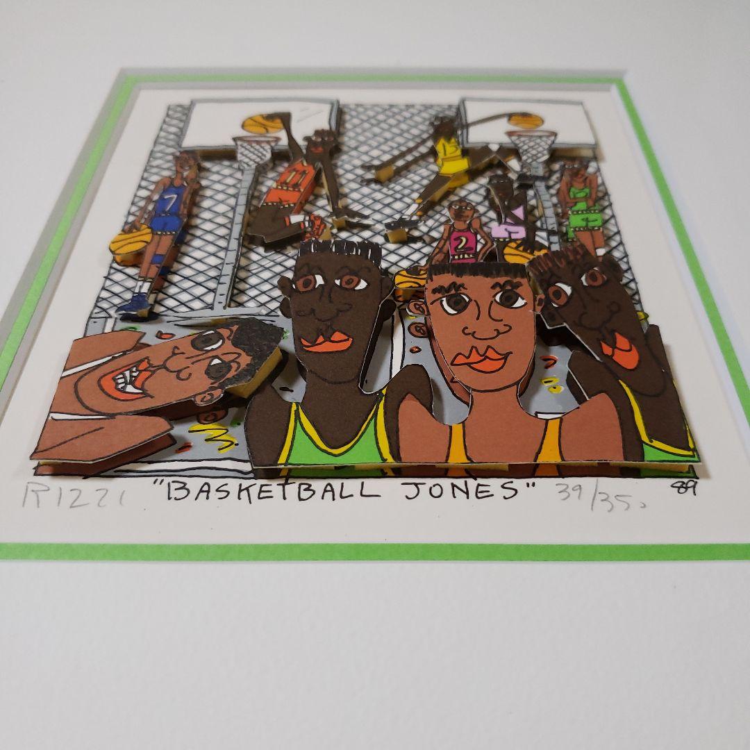 ジェームスリジィ　バスケットボール　3Dアート　james rizzi