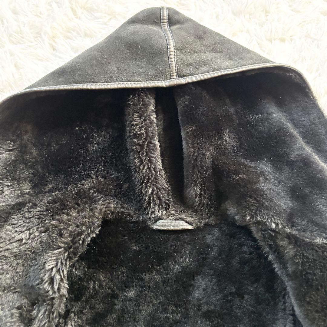 Sawyer of Napa USA製 フード付きスエードムートンコート メンズ