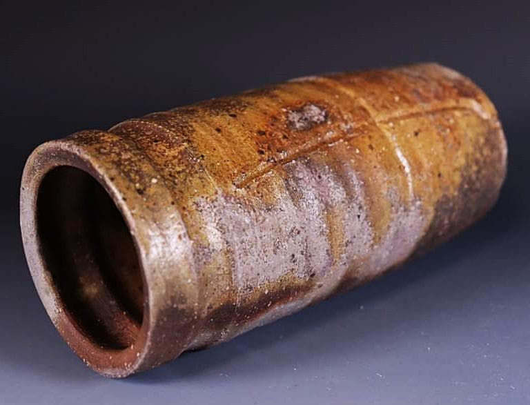 県無形文化財　各見政峯（政美）　 窯変花入 　M272