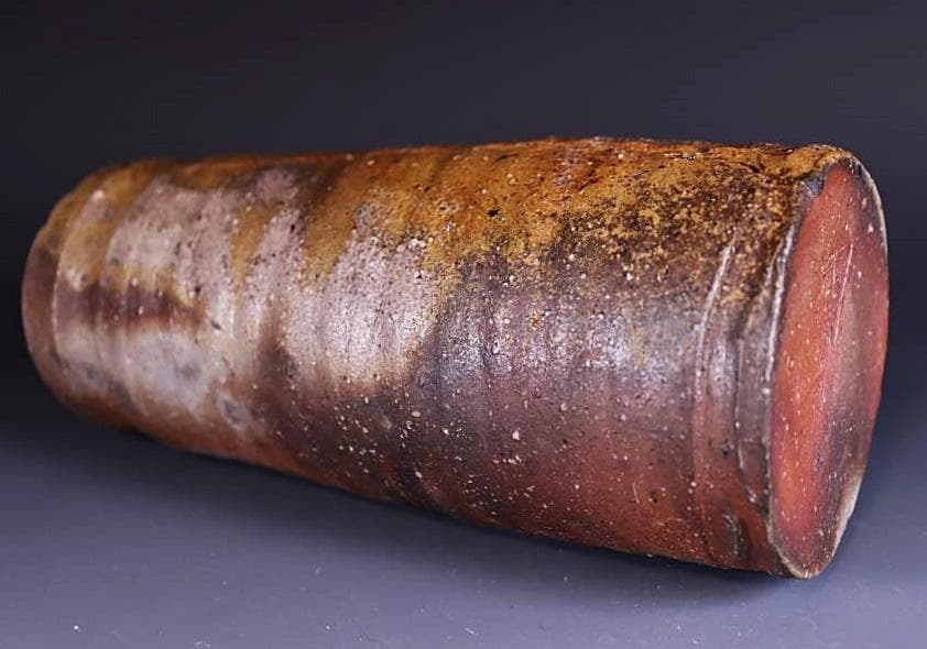 県無形文化財　各見政峯（政美）　 窯変花入 　M272