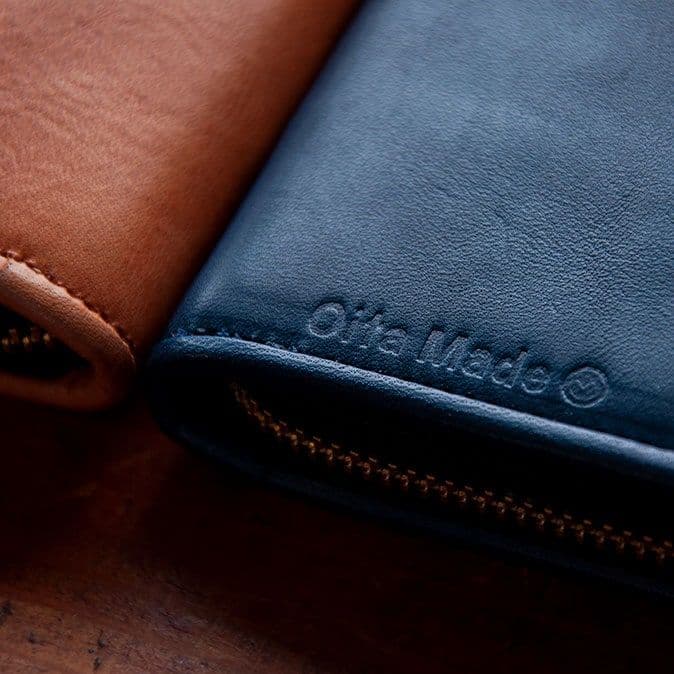 Oita Made ペンケース ジャパンブルー３本差し 多機能ペン付属(箱なし)