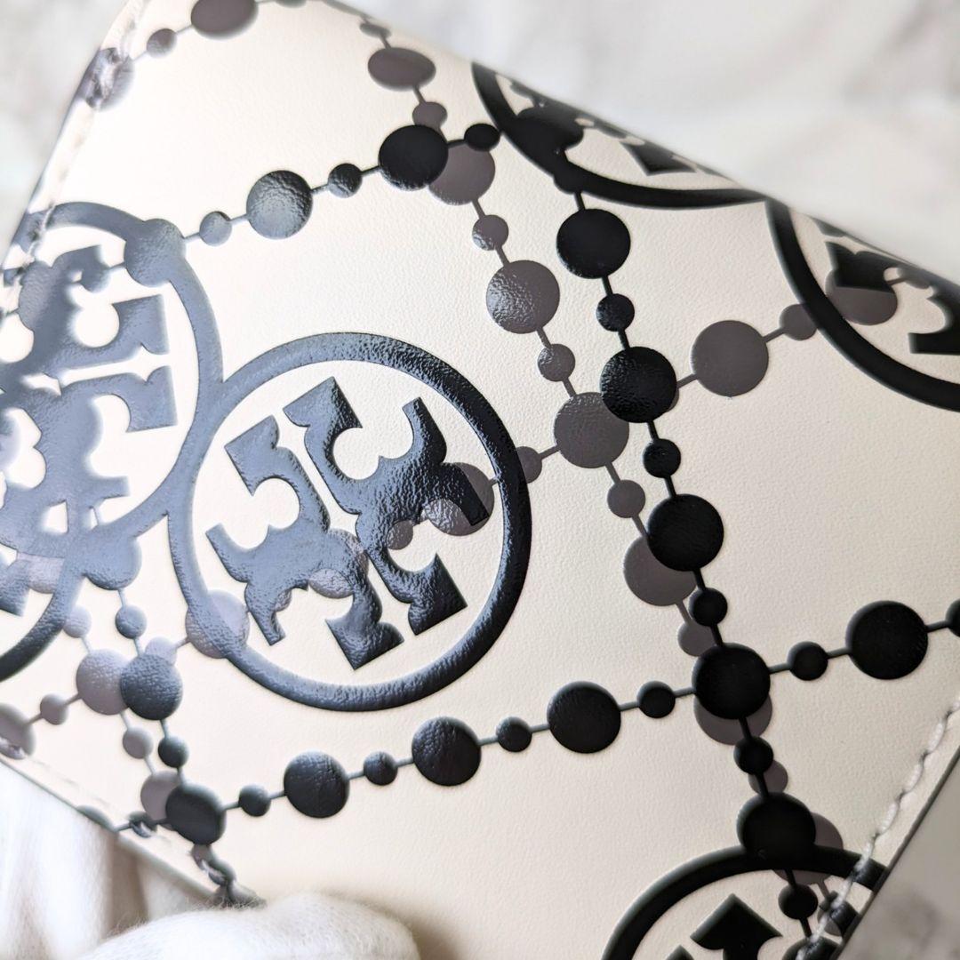 【新品】 トリーバーチ 二つ折り 財布 モノグラム ホワイト