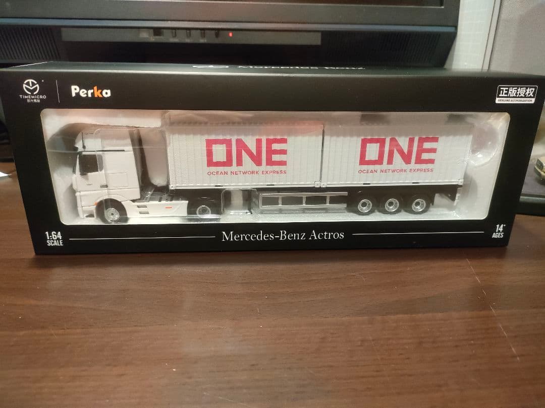 perka timemicro アクトロス コンテナ トレーラー 1/64