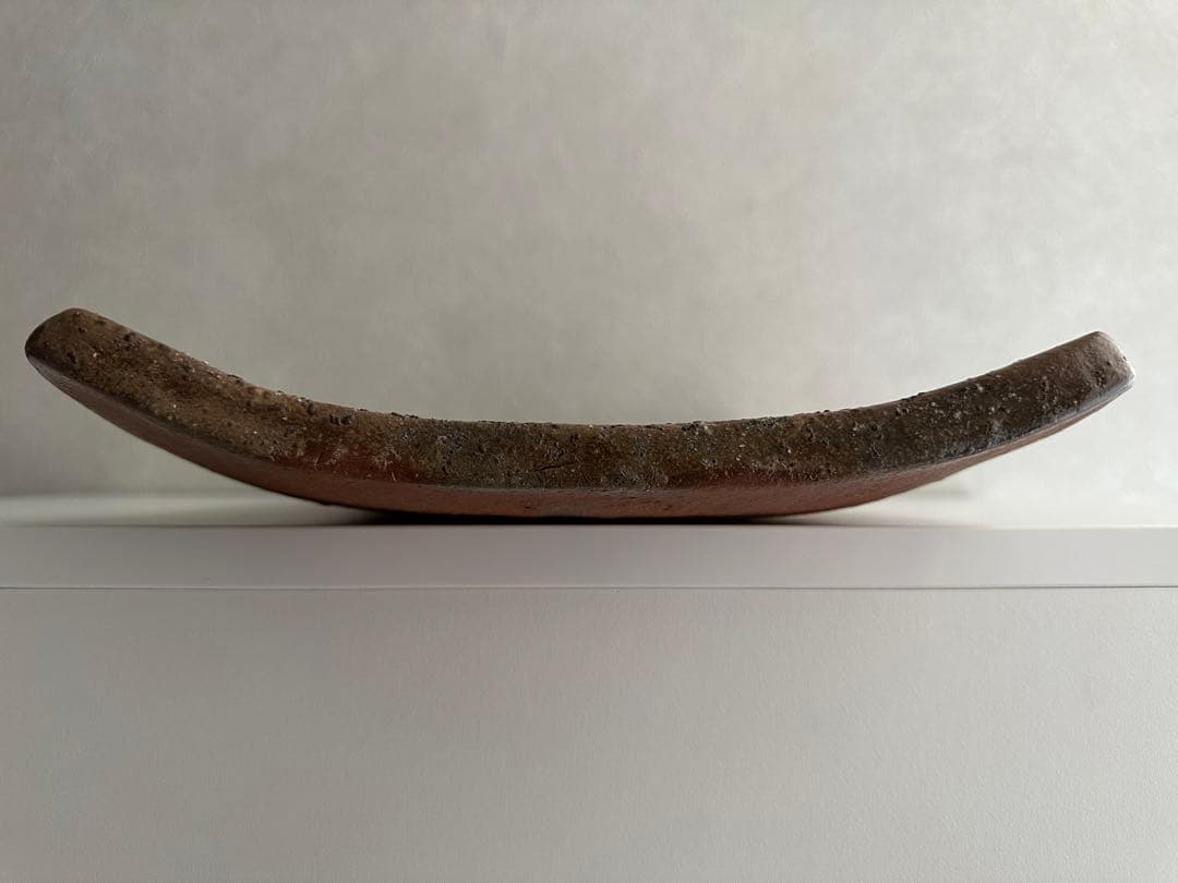 脇本博之 備前 牡丹餅 緋襷 皿