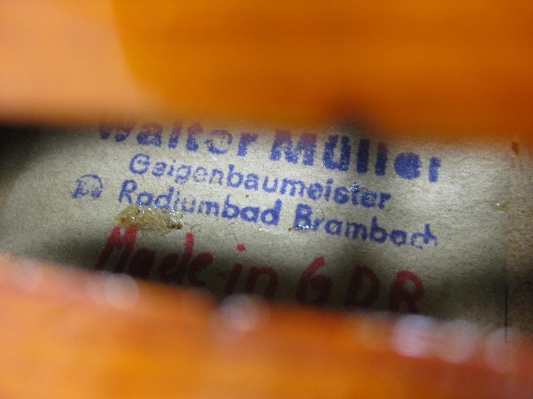 【良杢良乾燥】 ドイツ製 Walter Muller バイオリン 4/4 セット